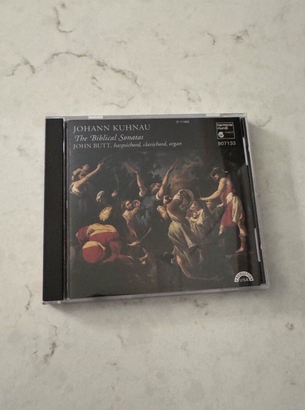 John Butt Johann Kuhnau The Biblical Sonatas CD Classical Music Harpischord